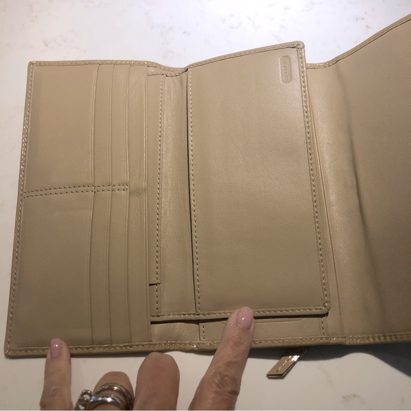 COACH Brown Monogram Canvas & Leather Wallet - Picture 4 of 7